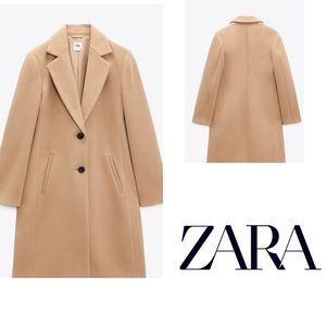Zara fitted soft coat size S